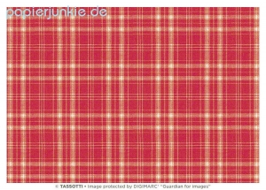 Geschenkpapier Tartan rosso (Grafiche Tassotti)