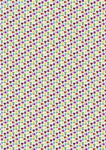 Geschenkpapier Bunte Blümchen (F*)
