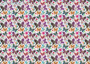 Geschenkpapier Butterfly, Bunte Schmetterlinge