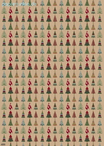 Geschenkpapier Christmas Trees, Weihnachtsbäume