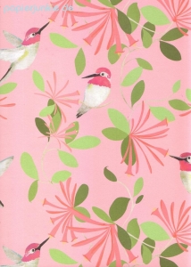Geschenkpapier Carrie May, Pink Hummingbird