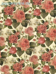 Geschenkpapier Rosella, Rosa Rosen