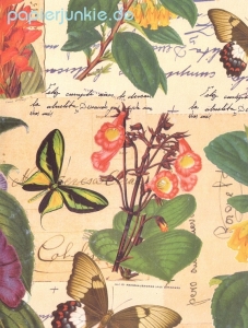 Geschenkpapier Collage Blumen & Schmetterlinge (R*)