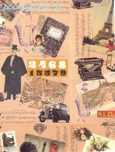 Geschenkpapier Collage Nostalgie