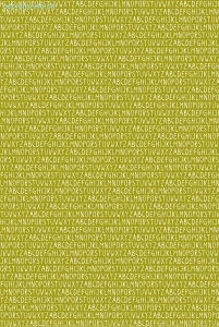 Geschenkpapier Buchstaben, Hellgrün/Weiss
