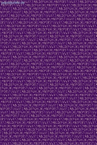 Geschenkpapier Buchstaben auf Lila