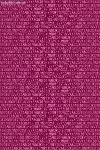 Geschenkpapier Buchstaben auf Pink