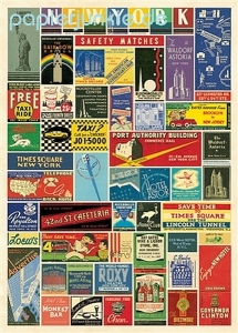 Geschenkpapier New York Matchbooks