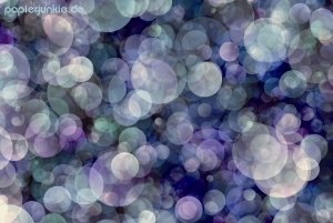 Geschenkpapier Bokeh, blau