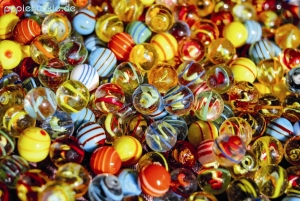 Geschenkpapier Glasmurmeln