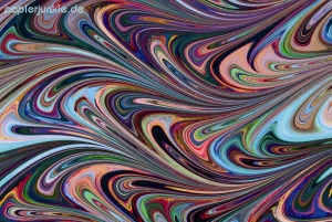 Geschenkpapier Marmoriert, Wave bunt I (A*)