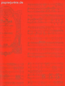 Geschenkpapier Mozart, Don Juan rot (Stardust)