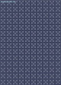 Geschenkpapier Bandana, Kacheln blau/weiß