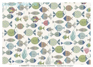 Geschenkpapier Fische, Pesci colorati (Grafiche Tassotti)