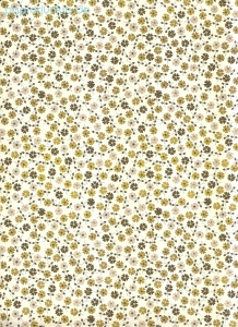 Geschenkpapier Blümchen, braun