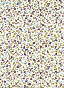 Geschenkpapier Blümchen, blau