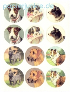 Vintage Stickers Dogs 1