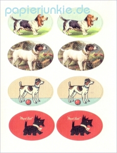Vintage Stickers Dogs 3