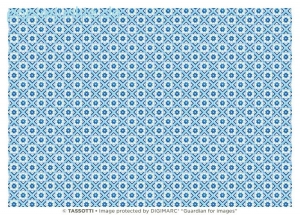 Geschenkpapier Quadrelle, blau
