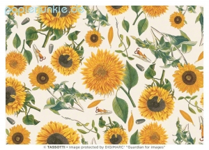 Geschenkpapier Sonnenblumen (Grafiche Tassotti)