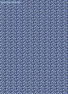 Geschenkpapier Blümchen auf Blau