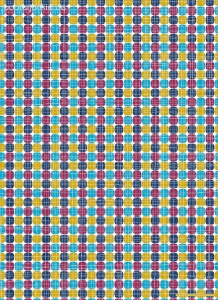 Geschenkpapier Karos + Linien schmal, blau/rot