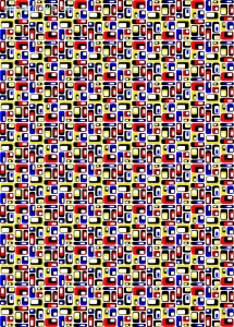 Geschenkpapier Mosaik, Bauhaus