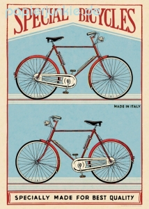 Geschenkpapier Special Bicycles, Fahrräder