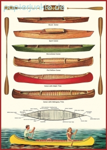 Geschenkpapier Canoes, Kanus
