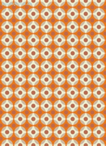 Geschenkpapier Flower Dots, orange