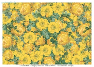 Geschenkpapier Rosen gelb, Rose gialle (R*)