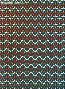 Geschenkpapier Kugelblume, rot/weiß