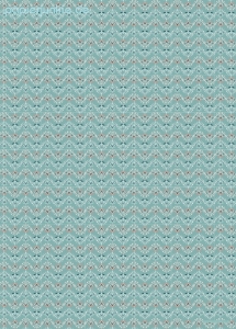 Geschenkpapier Bogenblume, Welle auf Hellblau (A*)
