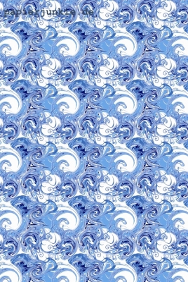Geschenkpapier Strudel klein, blau