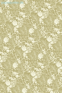 Geschenkpapier Blumenwiese, goldbraun (A*)