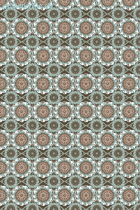 Geschenkpapier Mosaik, Blüten