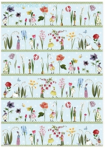 Geschenkpapier Blumenfrauen, Frühling