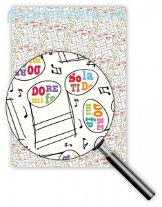 Geschenkpapier Musiknoten, DO RE MI (R*)