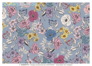 Geschenkpapier Ramage di fiori (Grafiche Tassotti)