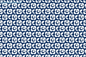 Geschenkpapier Marillenblüten, weiß/blau