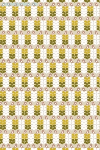Geschenkpapier FinDrop, Bird yellow/grey
