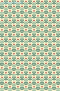 Geschenkpapier FinDrop, Flower 3 mint