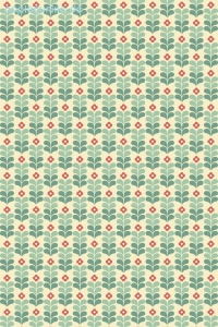 Geschenkpapier FinDrop, Flower 3 mint