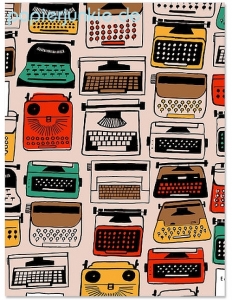 Geschenkpapier Typewriters