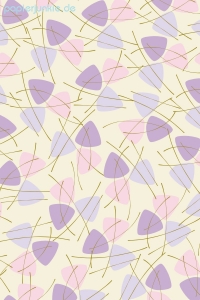 Geschenkpapier Retro-Dreiecke, Pastell