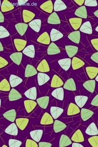 Geschenkpapier Retro-Dreiecke, auf Violett