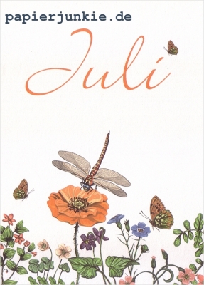 07/ Postkarte Juli, Sommerwiese