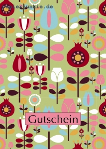(25 EUR) Geschenkgutschein 70er Garten