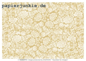 Geschenkpapier Fiorito di garofani giallo (Grafiche Tassotti)