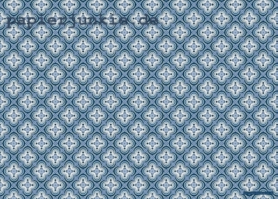 Geschenkpapier Mustermix Mosaik, Blau